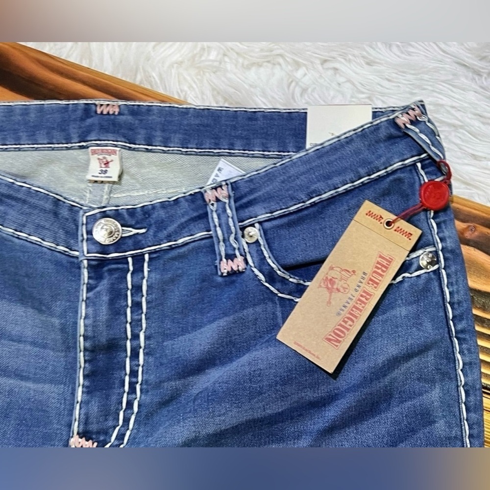 TRUE RELIGION CURVY SKINNY FLAP NAT BT JEAN WOMEN'S - Picture 9 of 16